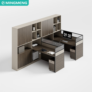Escritorio de oficina financiero, escritorio para personal, gabinete alto, escritorio doble para personal, cabina con pantalla para supervisor, escritorio para supervisor de contabilidad - Product Image 6