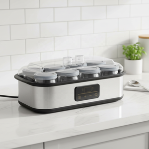 Yaourtière électronique à commande numérique de nouvelle conception avec 8 pots en verre pour une fermentation maison saine - Product Image 1