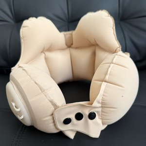 <b>Inflatable</b> U-Shaped Neck Pillow 81x21x10cm Portable Travel Support For <b>Car</b> Airplane Home Use Solid Color - Product Image 3