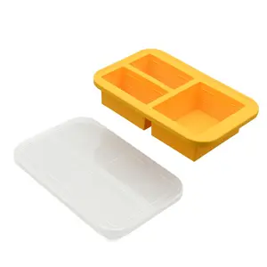 2023 Cocktail Novelty Round Square Stackable Easyrelease Flexible Bpafree Large Lid Freezer Maker Mold Cube Tray Ice Silicone