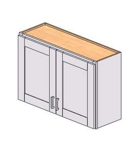 Armadietto a Muro Bianco Stile Shaker Sunique Sydney 36x24 Pollici per Cucina Moderna, Anta in MDF con Maniglia, Stile Contemporaneo - Product Image 1