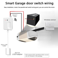 Ouvre-porte de garage intelligent automatique JBLYU Smart Life Tuya, compatible Wi-Fi, IP11, Alexa/Google, max 5V