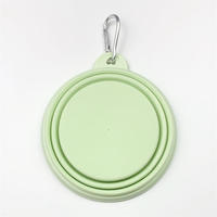 Ventes en gros de bols de voyage imperméables pour chats, bols pliables en silicone colorés pour animaux de compagnie, portables pour l'extérieur, logo personnalisé