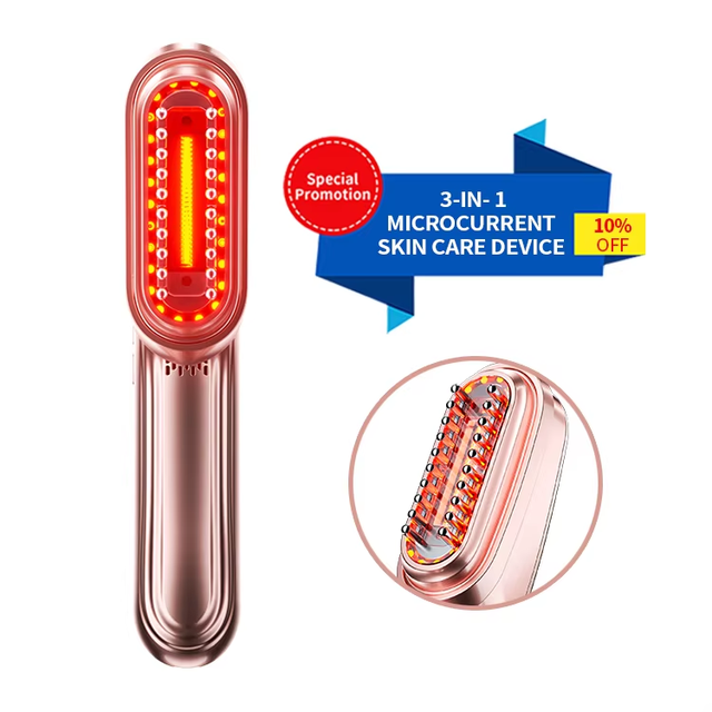 Multifunctional Near-infrared Ems Gua Sha Microcurrent Massager for Face Neck Body Anti-wrinkle Device