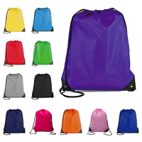 Sac à dos à cordon pour les sports et les voyages Sac à cordon en polyester imprimé avec logo personnalisé pour le shopping