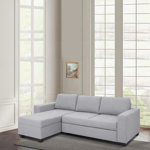 Canapé-lit convertible au design moderne, dossier réglable, chaises rembourrées pliables en tissu pour la maison et le bureau - Product Image 6