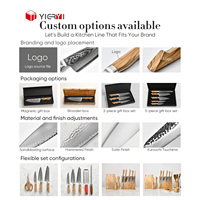 Couteau de chef professionnel en acier Damas forgé japonais VG10 à 67 couches, 8 pouces, manche en bois d'olivier, fait main