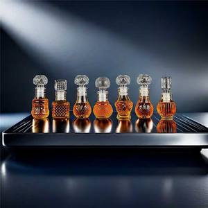 Luxury <strong>Mini</strong> Empty 50ml 100ml Decanter Vodka Glass Liquor Wine Spirit <strong>Bottle</strong> with Lid for Brandy Whisky - Product Image 2