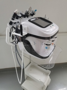 Appareil de beauté professionnel 10-en-1 pour salon, machine de lifting facial à l'eau H2O2 et microdermabrasion au diamant, certifié CE - Product Image 2