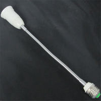 Adaptateur d'extension flexible en plastique pour lampe de bureau, douille E27, vente en gros d'usine
