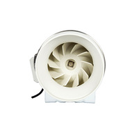 Ventilateur extracteur de fumée silencieux de 8 pouces pour serres de culture hydroponique, avec moteur en cuivre et roulement à billes en plastique, pour vente en gros