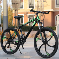 Vélo de montagne en aluminium de haute qualité de 26 pouces, 21 vitesses avec suspension avant à disque - Capacité de charge de 160 kg, fourche en acier