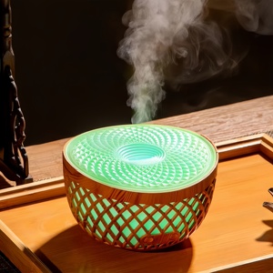 Wholesale USB Powered Silent Ambient Light Night Aromatherapy <b>Diffuser</b> 320mL Plastic <b>Essential</b> <b>Oil</b> Fragrance Desktop Humidifier - Product Image 1