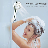 LEELONGS Usine de Ningbo Plastique ABS multifonctionnel US pour pommeau de douche Spa Chrome - Rain