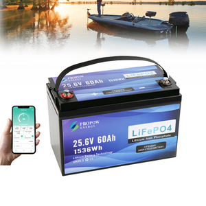Propow Waterproof Lithium Marine <b>Batteries</b> <b>24V</b> 60Ah Deep Cycle <b>Battery</b> - Product Image 1