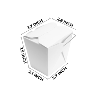 Boîte à nouilles chinoises jetable Yaoshi en papier kraft biodégradable, résistante et compatible micro-ondes, pour emporter, emballage alimentaire pour pâtes et nouilles