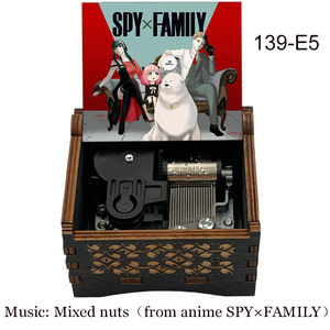 Caja Musical <span class=keywords><strong>de</strong></span> Madera con Mecanismo <span class=keywords><strong>de</strong></span> 18 Notas, Diseño <span class=keywords><strong>de</strong></span> Anime Anya Forger, Impresión a Color, <span class=keywords><strong>Canción</strong></span> <span class=keywords><strong>de</strong></span> Frutos Secos Mixtos, Regalo para Fanáticos del Anime - Product Image 5