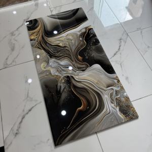 Piastrella Moderna in Gres Porcellanato Nero con Sabbia Dorata 600x1200mm per Parete e Pavimento di <span class=keywords><strong>Cucina</strong></span>, Bagno e Doccia - Product Image 3