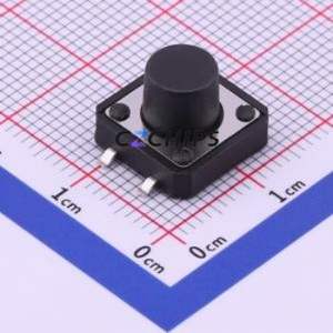 TS-1103S-C-J Tactile Switch SMD-4P,12x12mm Switch Single Pole Single Throw Round Button 2.6N Vertical Mount - Product Image 1