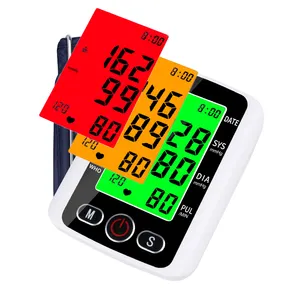 BP monitor with voice color changing arm blood pressure monitor digital blood pressure monitor