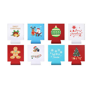 Nouvelle arrivée : Gourde isotherme 12oz/16oz, refroidisseur de canettes de bière de Noël pour garder les boissons fraîches - Product Image 5