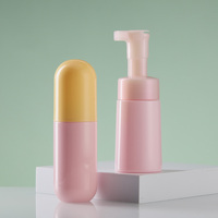 Bouteilles rondes en plastique personnalisées de 120 ml avec pompe à lotion, flacons pulvérisateurs à fine brume vides pour shampoing, gel douche, emballages de soins de la peau