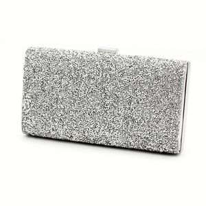 Sac fourre-tout ouvert en polyester avec strass en cristal, sac de bar et sac de soirée orné de strass en cristal - Product Image 6