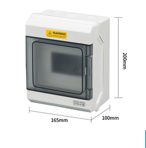 6way Surface Mount IP66 Waterproof Distribution Box 4-36 Way Press-to-Open Minimalist Electrical Enclosure Only <b>empty</b> <b>boxes</b> - Product Image 2