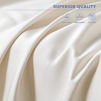 Prix d'usine, ensemble de draps de lit 100% bambou, ensemble de draps de lit en lin blanc pour hôtel