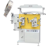Machine d'impression flexographique automatique JR-1521 pour étiquettes de vêtements en tissu polyester et coton, 2 + 1 couleurs, pour étiquettes d'entretien