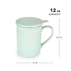Filter <b>Tea</b> Cup <b>Mug</b> + Strainer + Lid Three-piece Set - Product Image 2