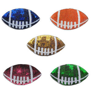 Parches de lentejuelas brillantes termoadhesivos bordados para madres de aficionadas al deporte - Product Image 5