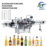 Machine de remplissage, de scellage et d'étiquetage automatique à grande vitesse pour vin, whisky, vodka, liquides, alcool, ligne de production d'alcool, prix d'usine