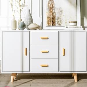 Meuble de bar en bois moderne et durable à double face, table d'appoint pour salle à manger, avec dimensions et couleur personnalisables pour cuisine ou salle à manger, matériau du panneau - Product Image 3