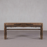 Console ancienne vieillie au design traditionnel, charme authentique pour couloirs, salles à manger et chambres