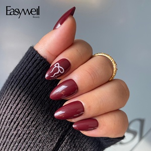 <span class=keywords><strong>Uñas</strong></span> postizas de gel suave Easywell, diseño de almendra roja, <span class=keywords><strong>en</strong></span> caja, venta al por mayor, <span class=keywords><strong>uñas</strong></span> acrílicas a presión - Product Image 1