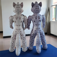 Costume gonflable Léopard des neiges pour adulte, idéal pour les événements festifs - Meilleures ventes