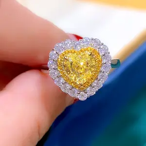 High End Silver Luxury Diamond Jewelry Wedding ring