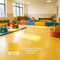 Sable coloré époxy multi-couleurs en option, coulis époxy anti-âge pour travaux de décoration résidentielle et commerciale