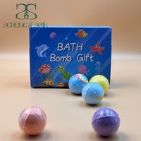 S & Soak Personnalisable Marque Privée Fournitures de Spa Biologique Bombes de Bain Rondes Boule de Douche En Gros
