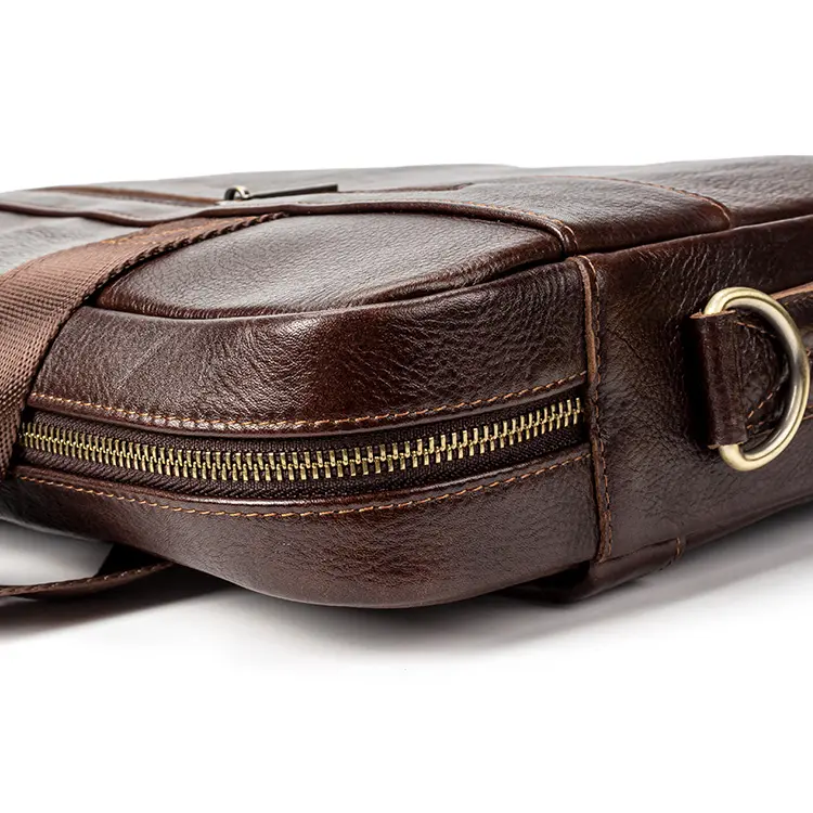 New updating briefcase bag for men business laptop bag genuine leather men bag