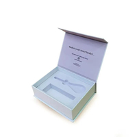 Boîte cadeau personnalisée à couvercle rabattable avec impression dorée, boîtes rigides, emballage pour huiles essentielles