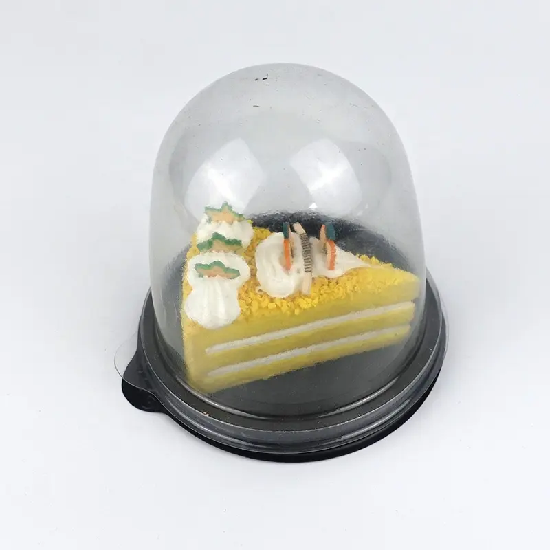 Scatola d'imballaggio della torta del contenitore della cupola di plastica individuale del Dessert della pasticceria del Mini bigné su ordinazione