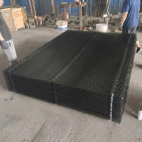 Clôture de sécurité anti-escalade 358 Mesh avec design à vue dégagée, clôture en treillis métallique 358 en acier revêtu de PVC pour ports et terminaux
