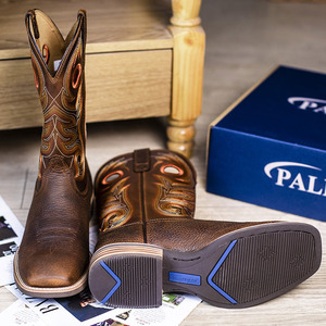 Phong Cách Mới Cao Bồi Phương Tây Mens Khởi Động Kích Thước Lớn Goodyear Welt Da Chính Hãng Cao Bồi Khởi Động Mens Thiết Kế Ngón Chân Vuông Mens Khởi Động - Product Image 5