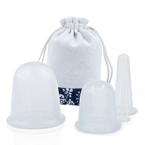 Set bekam wajah 2025, Set bekam silikon untuk pijat penyedot vakum - Product Image 4