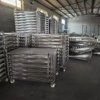 Chariots de cuisson en alliage d'aluminium et acier inoxydable personnalisés à 8/10/12/15/18/20 niveaux pour fours et équipements de cuisine