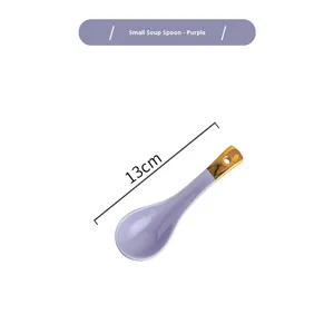 Creative Unique Internet-Famous Gold-Rimmed Western-Style Disposable Ceramic Dish <b>Set</b> New Design Flat Plate Bowl <b>for</b> Home Plant - Product Image 6