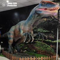 Dinozor Müzesi veya Dekoratif Animatronik Allosaurus Model Replikası için Kapalı Alan İnteraktif Yapay Zeka Dinozor Sergi Robotu