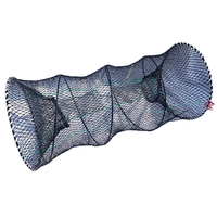 Piège à homard en HDPE avec ressort, taille personnalisée 40*80cm, maille de 2.5cm, filet de pêche, piège à poulpe